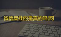 微信卖挂的是真的吗(网上买挂被骗全过程先付定金)